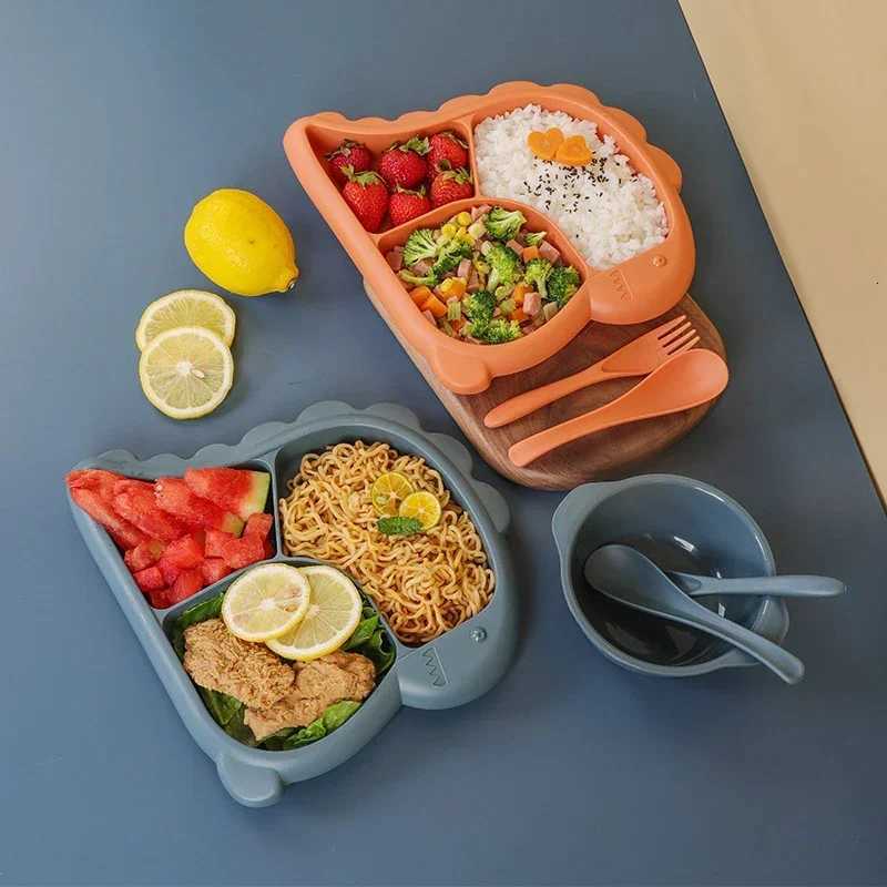 Baby Dinnerware Plate Food Feeding Set Items Toddler Gadgets Bowl Accessories Baby Dishes Kids Plate Infant Eating Set Stuff X250806