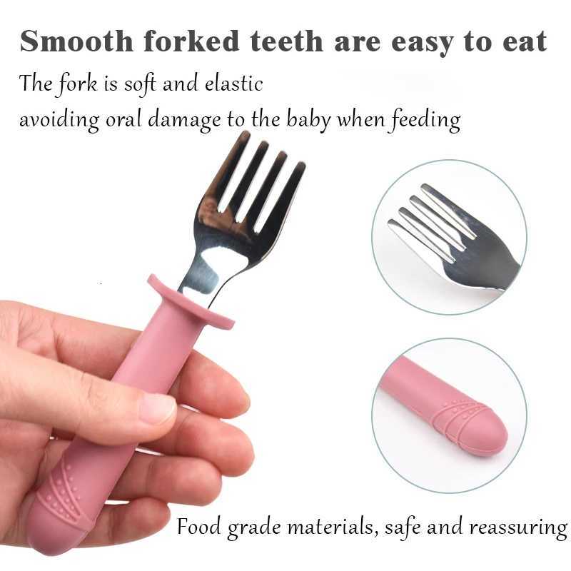 3PCS Childrens Tableware Set Baby Eating Food Training Silicone Tableware Set Baby Sucker Feeding Dishes Plate With Spoon Fork X250806