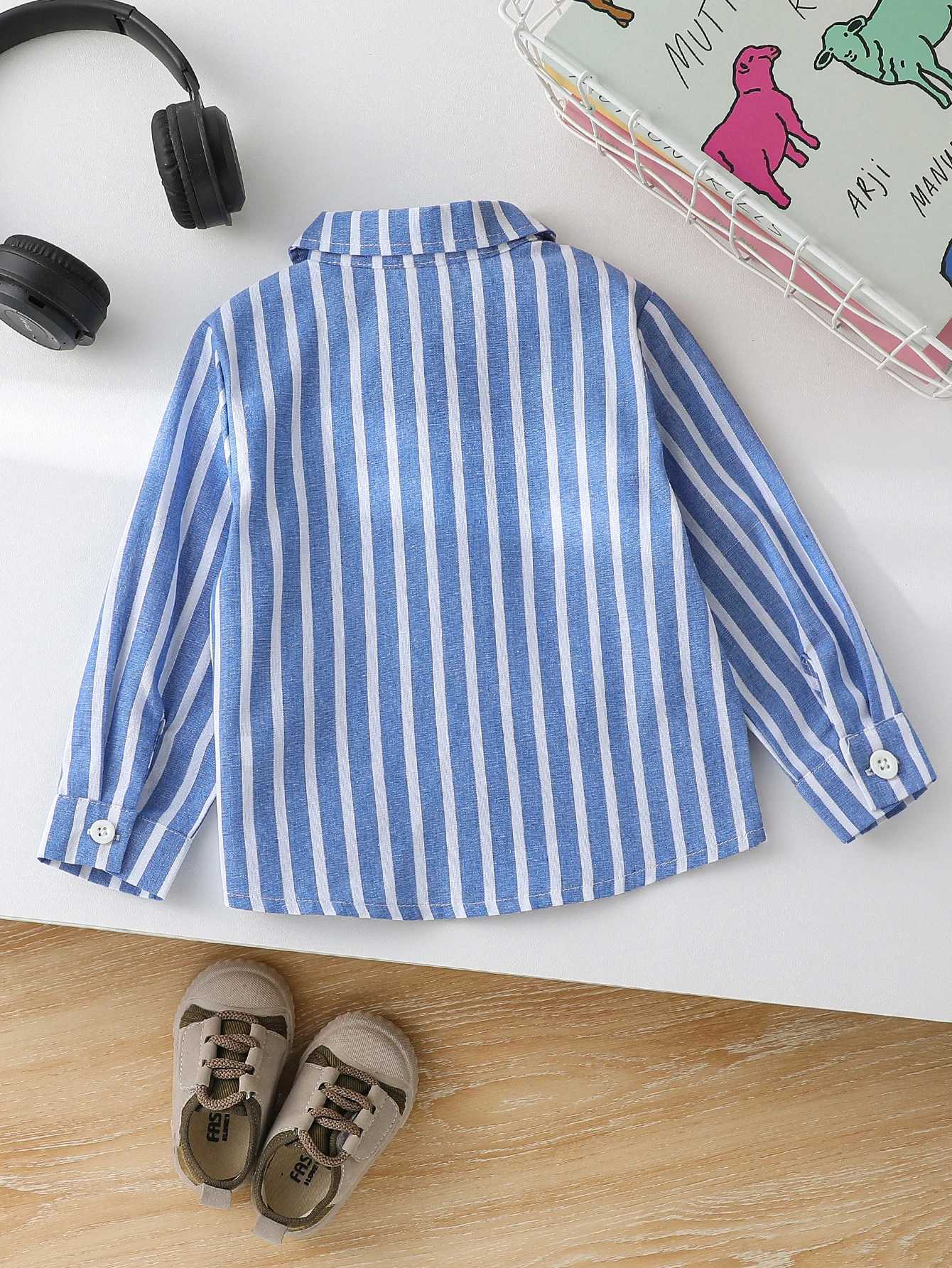 1-3 Years Old Spring Autumn Kids Baby Boys Clothes T-Shirt Toddler Striped Clothing Children Wears Infant Casual Blouse Clothes X250806