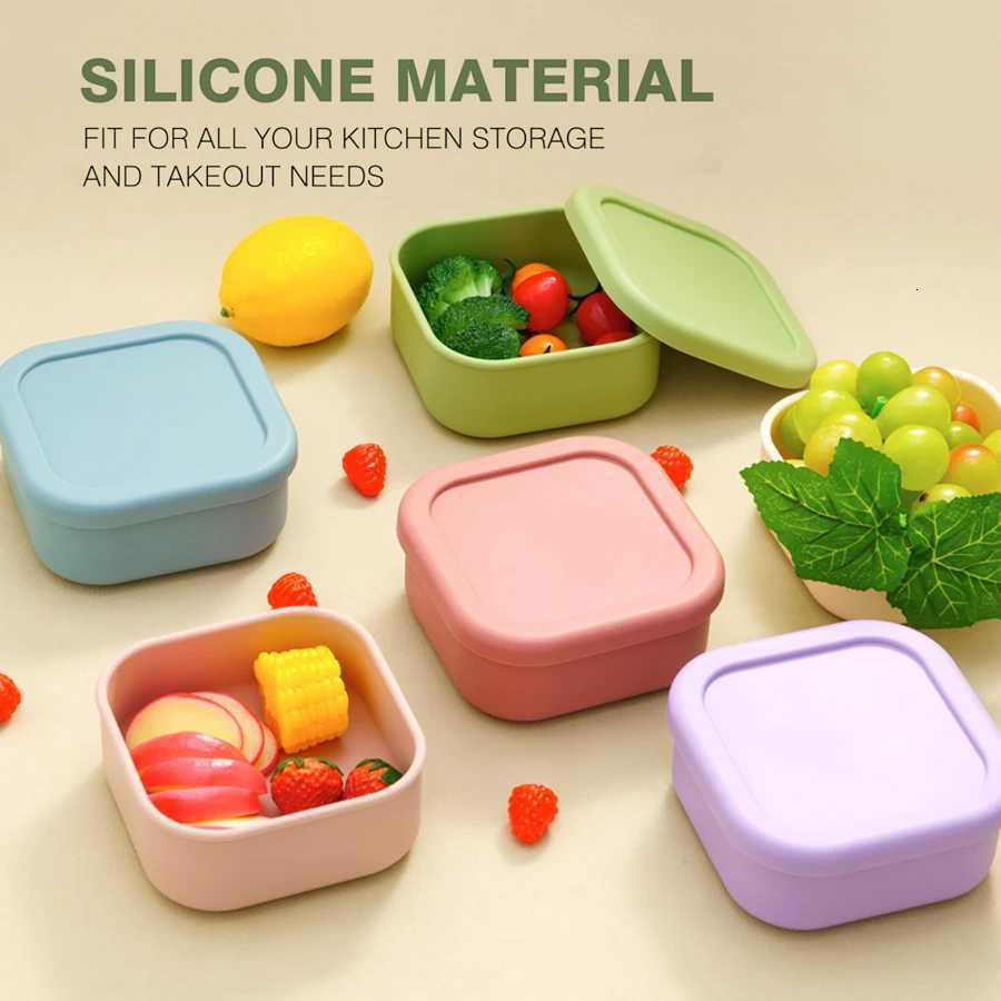 1PCS Baby Feeding Bowl Lunch Box Portable Bento Box Lunchbox Leakproof Food Container Microwave Oven Dinnerware For Kids School X250806