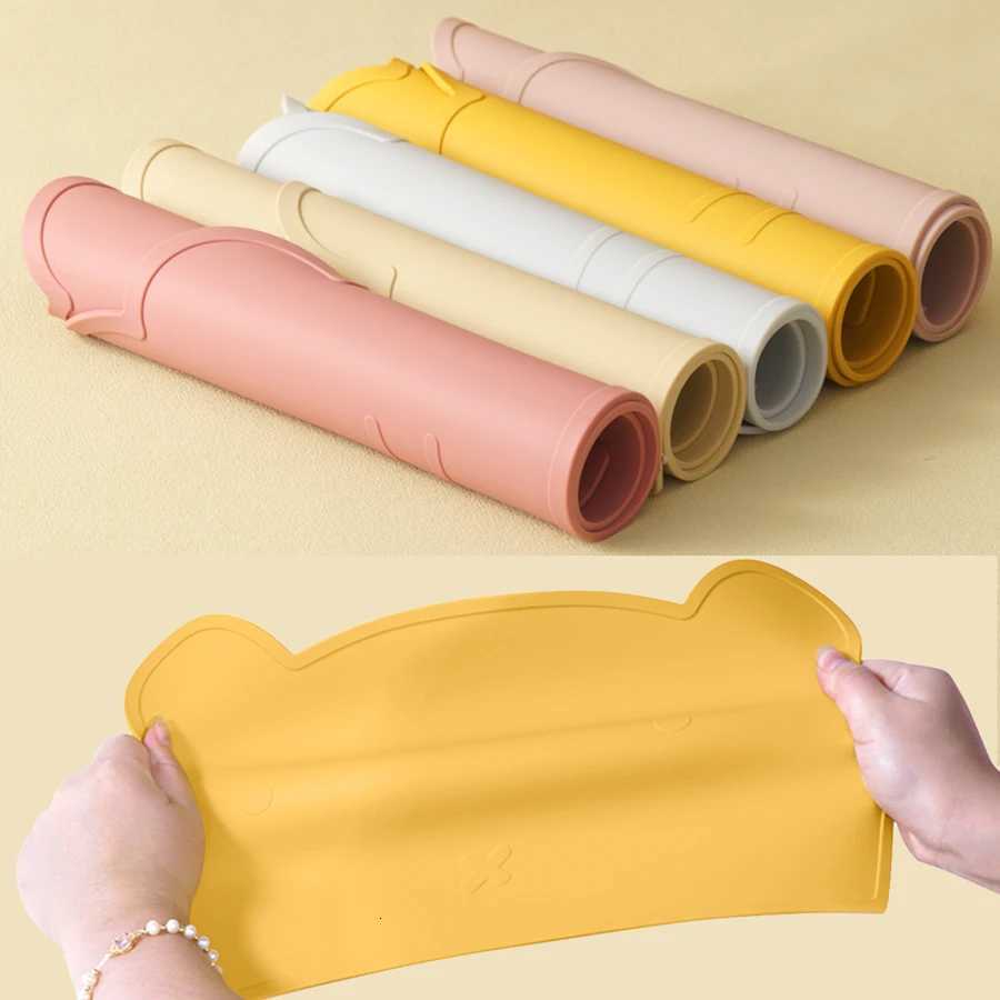 7Pcs Silicone Feeding Set for Kids Color Baby Sucker Bowl Dining Plate Spoon Waterproof Bib Sippy Cup Training Weaning Tableware X250806