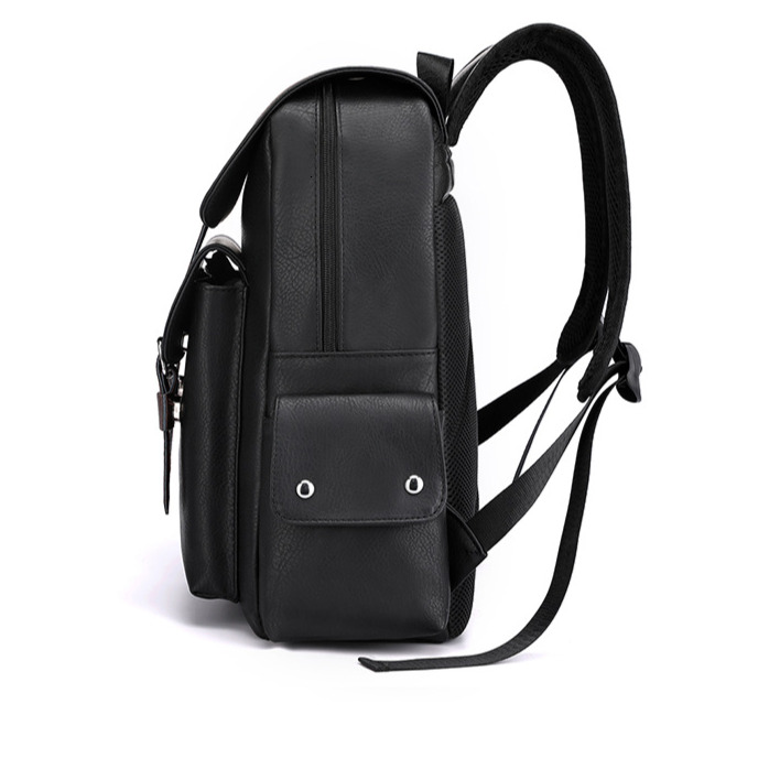 Free Shipping Designer Luxury Large Capacity Soft PU Leather Backpack Casual Business Laptop Bag Student Backpack Casual Travel Bag