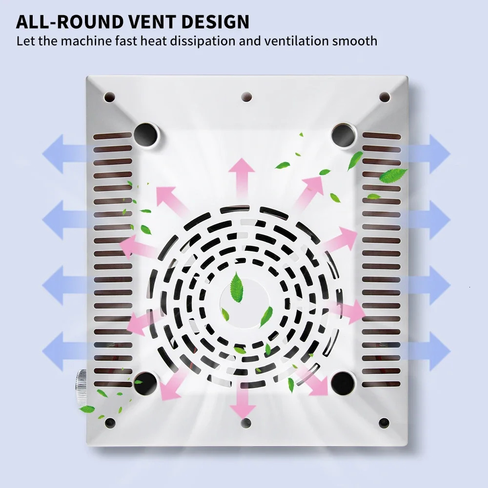 Powerful Nail Dust Collector Strong Suction Nail Vacuum Cleaner for Nails Acrylic Low Noise Professional Manicure Dust Collector 250729