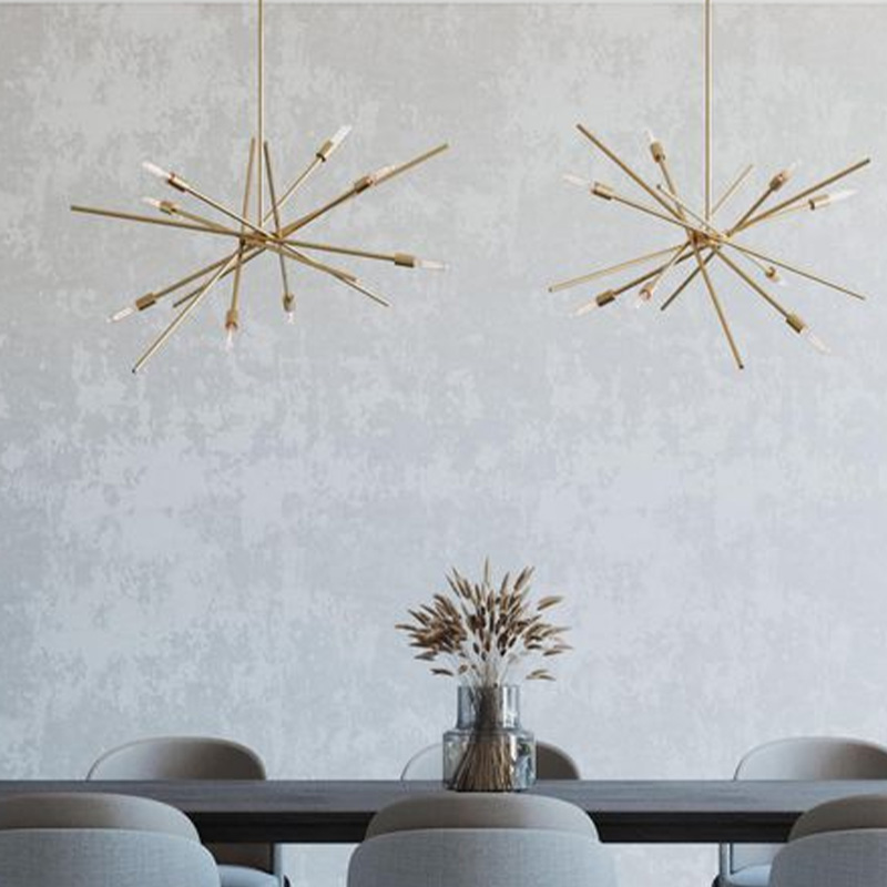 Creative industrial style retro satellite multi-head pendant lamp for clothing stores, cafes, and bars Z-P400109