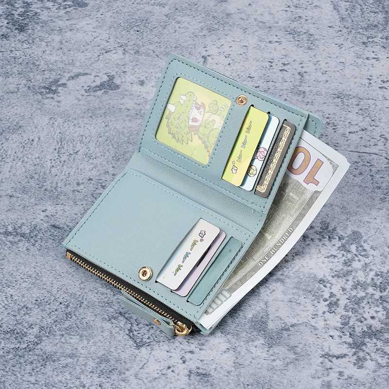 Factory direct cross-border trade wholesale change handbag 2025 fashion embroidery buckle card bag student walletXJ250806