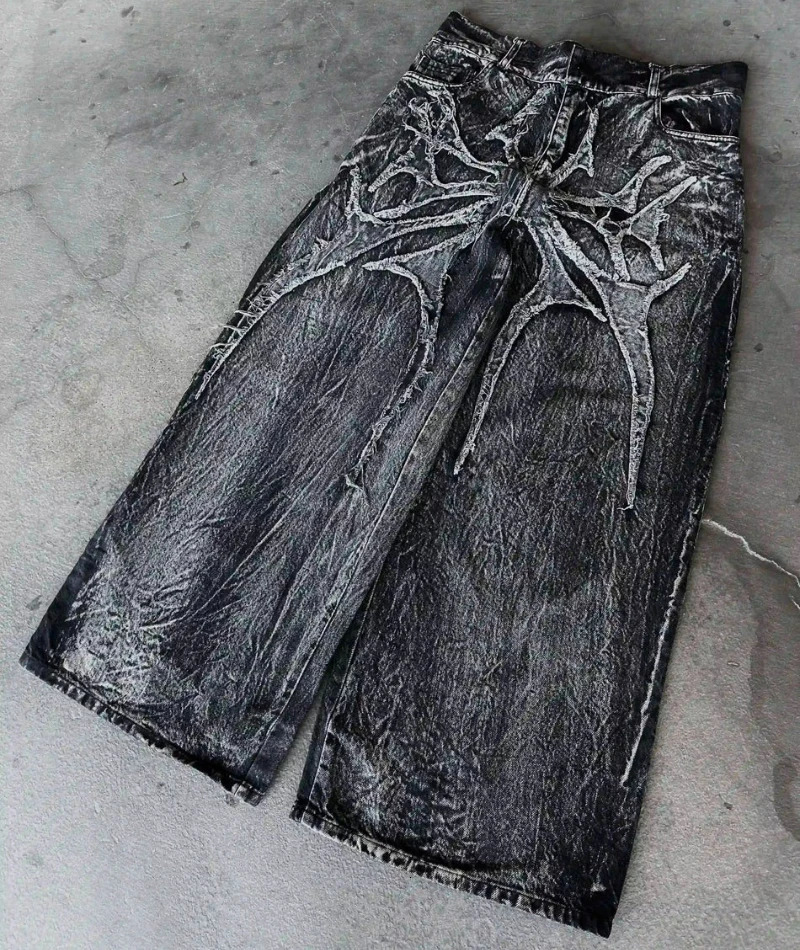 Casual Wear for Printed pants vintage Camouflage Pattern Baggy Sweatpants Hip Hop gothic men women wide leg trousers street wear - view 8