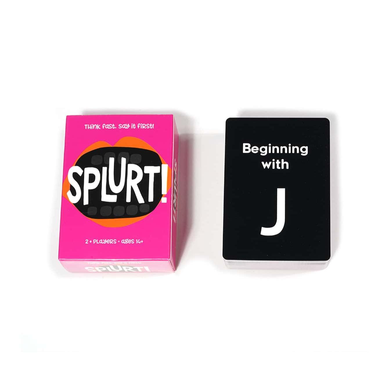 Splurt! - Portable Party Card Game - Think Fast. Say It First!,Pink
