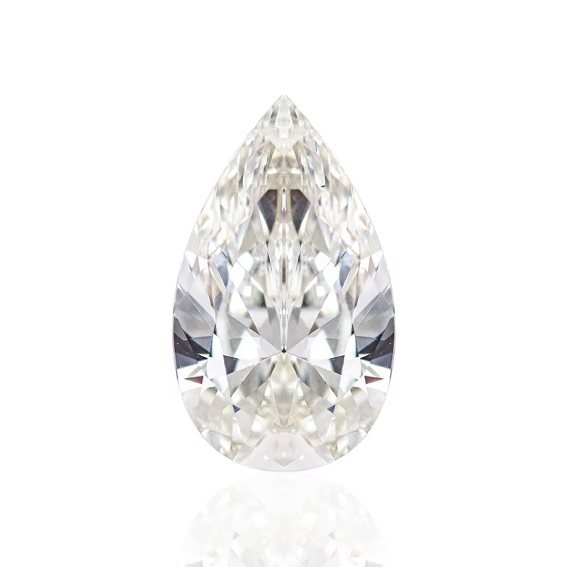 Wholesale Factory Price Pear Carat DEF VS 1-5carat Pear Cut Loose Lab Grown CVD Diamond for Making Jewelry