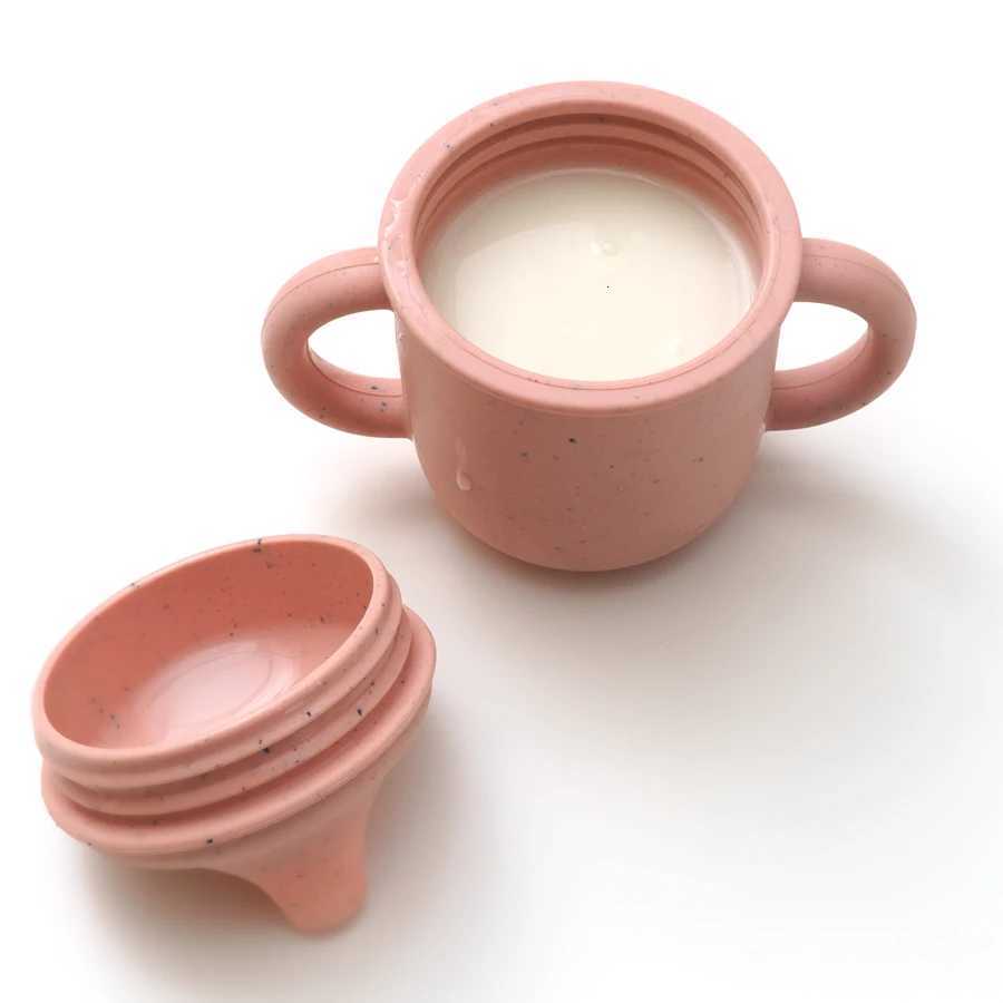 New Design Baby Learning Drinking Kids Silicone Training Cup With Handles Water Bottle Feeding Drinking Cup Baby Supplies X250806