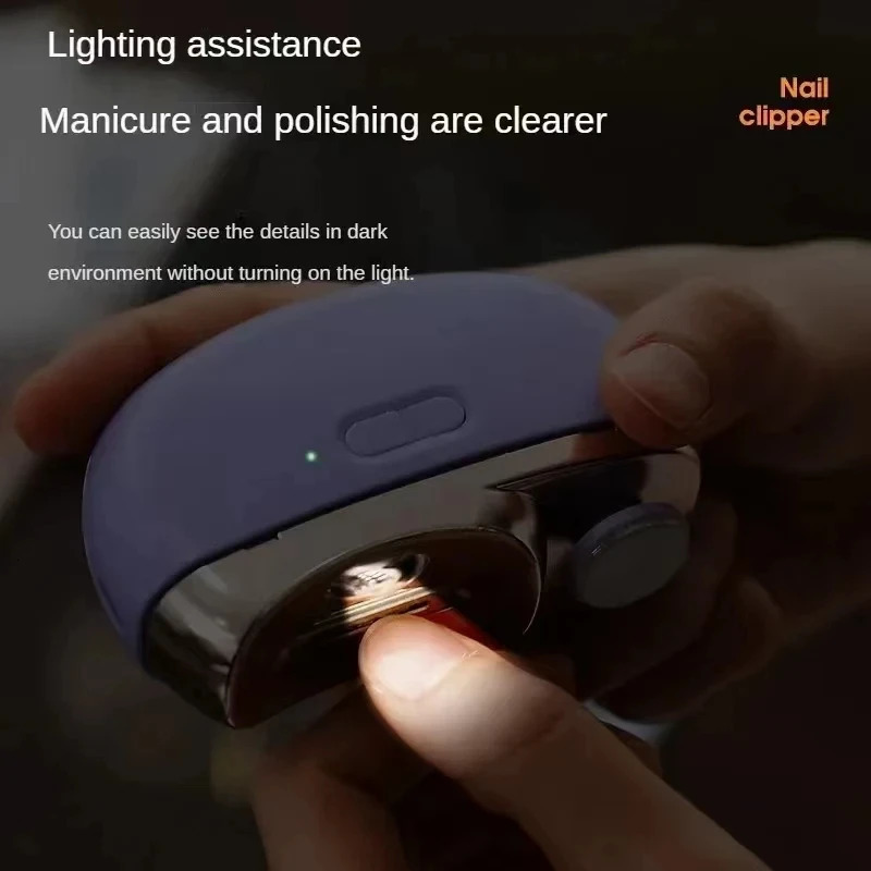 Electric Nail Clipper Grinding and Polishing 2 in 1 Multifunctional Portable Automatic Nail Grinder Electric Manicure Tool 250729