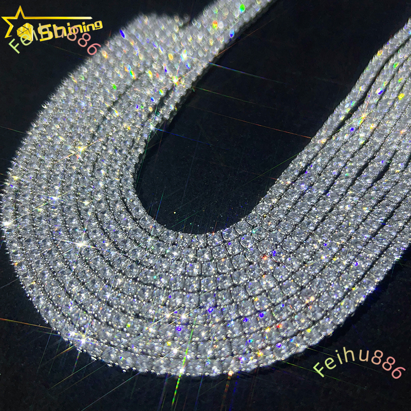 Moissanite Tennis Chain Wholesale Price Factory Outlet 14K Gold Plated High Quality Fine Jewelry Necklace braceletfine Jewelry nec