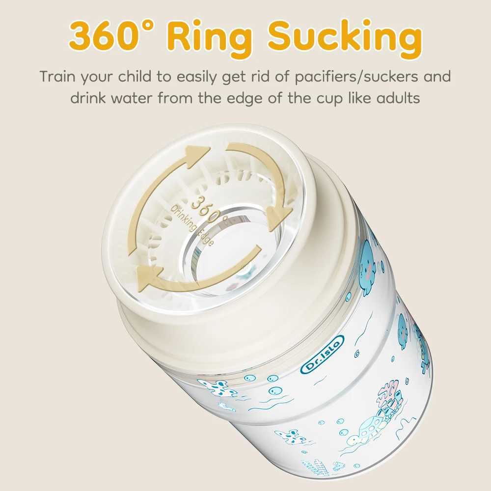 New 280ml Baby 360 Degrees Drinking Water Learning Drinking Cup Baby Sucking Cup Flip Lid Leakproof Infants Water Cups BPA Free X250806