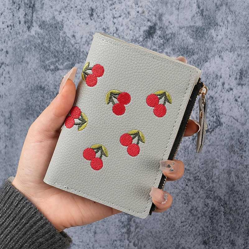 Factory direct cross-border trade wholesale change handbag 2025 fashion embroidery buckle card bag student walletXJ250806