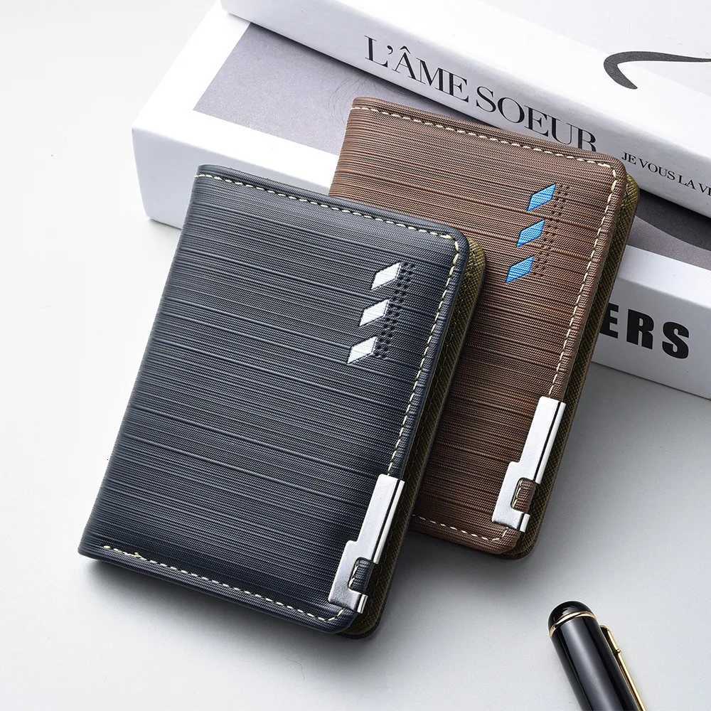 New Wallet Purses Slim Mens Wallets Gift ID Holder Small Bifid Famous Brand Thin Wallet Men 2025XJ250806