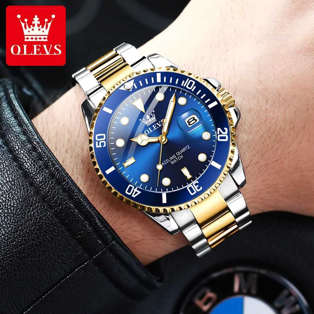 OLEVS Luxury Top Brand Fashion Quartz Men Auto Date Clock Sport Waterproof es Mens Wrist Relogio Masculino 5885 W250806
