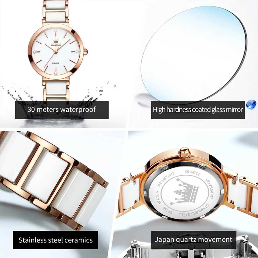 OLEVS Womens Wrist Luxury Brand for Women Elegant Bracelet Waterproof Fashion Quartz Ladies es Reloj Para Mujer W250806