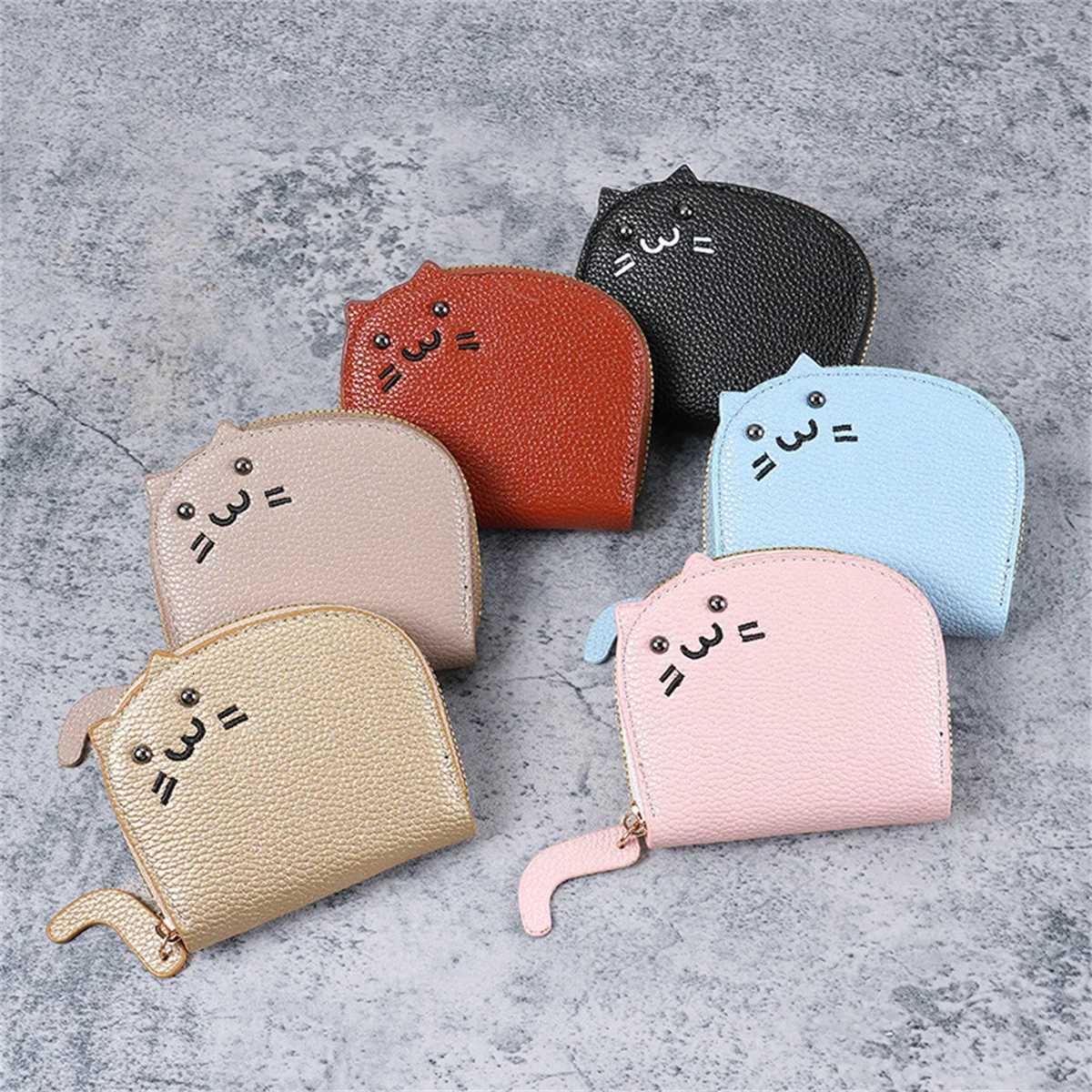 2024 New Compact Cat Card Lady Online Celebrity Cute Multi-Card Advanced Cartoon Coin Purse with CuteXJ250806