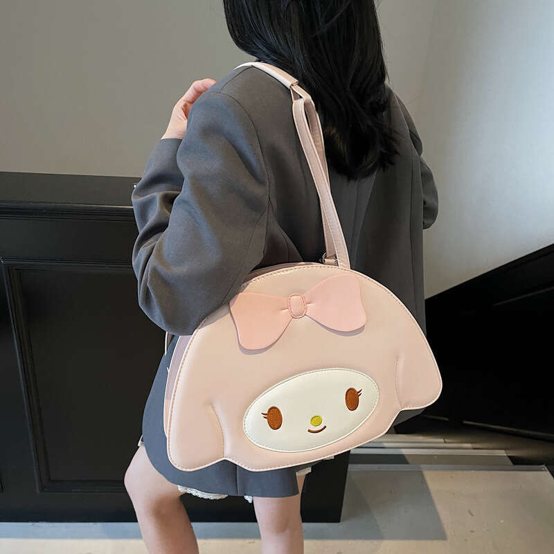 High-Quality Fashion Bowknot Handbag and Shoulder Bag for Women Cute Cartoon Fresh Patchwork Backpack