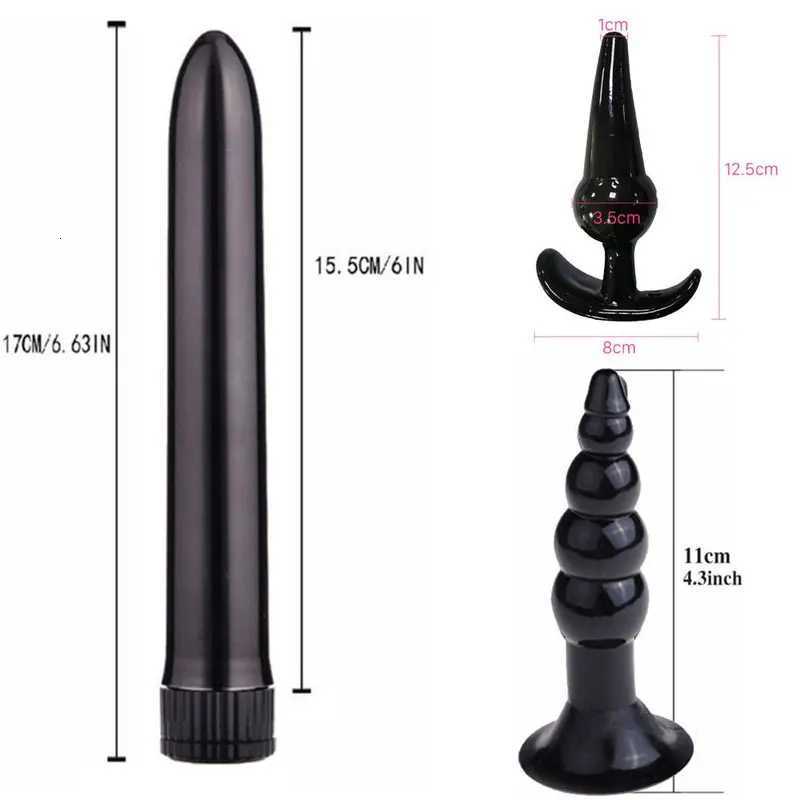 4/5/7/8Pcs/Set Silicone Butt Plug Dildo Masturbation Anal Plug Vaginal Plug Sex Toys Combination Anal Bead Dilator Toys for Gay XJ250806