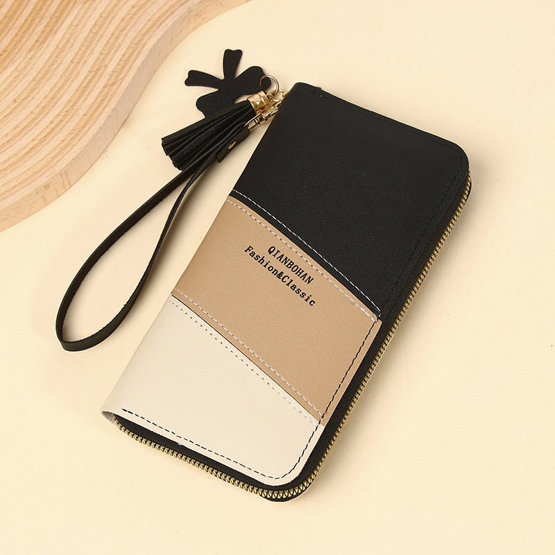 New Women's Long Ins Versatile Fashion Korean Style Ladies Zipper Large Capacity Clutch Wallet for Women
