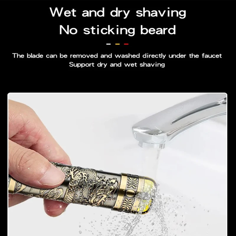 T9 3-In-1 Electric Shaver USB Rechargeable Nose Ear Hair Trimmer Men Family Travel Portable Beard Trimmer Beard 250805