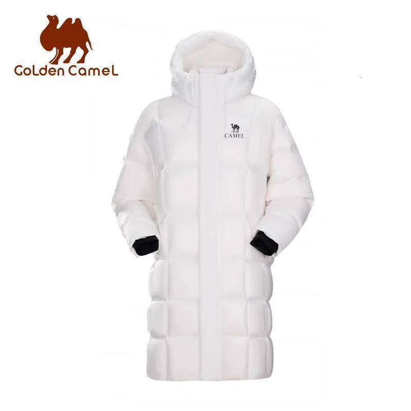 GOLDEN CAMEL Outdoor Long Down Jackets Women 3A Antibacterial Water- Windproof Graphene Coats for Men 2024 Winter