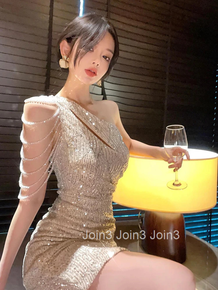 French Elegant Small Fragrance Summer Dress Women Fashion Luxury Beading Bodycon Mini Sexy Dress Party Vestidos evening