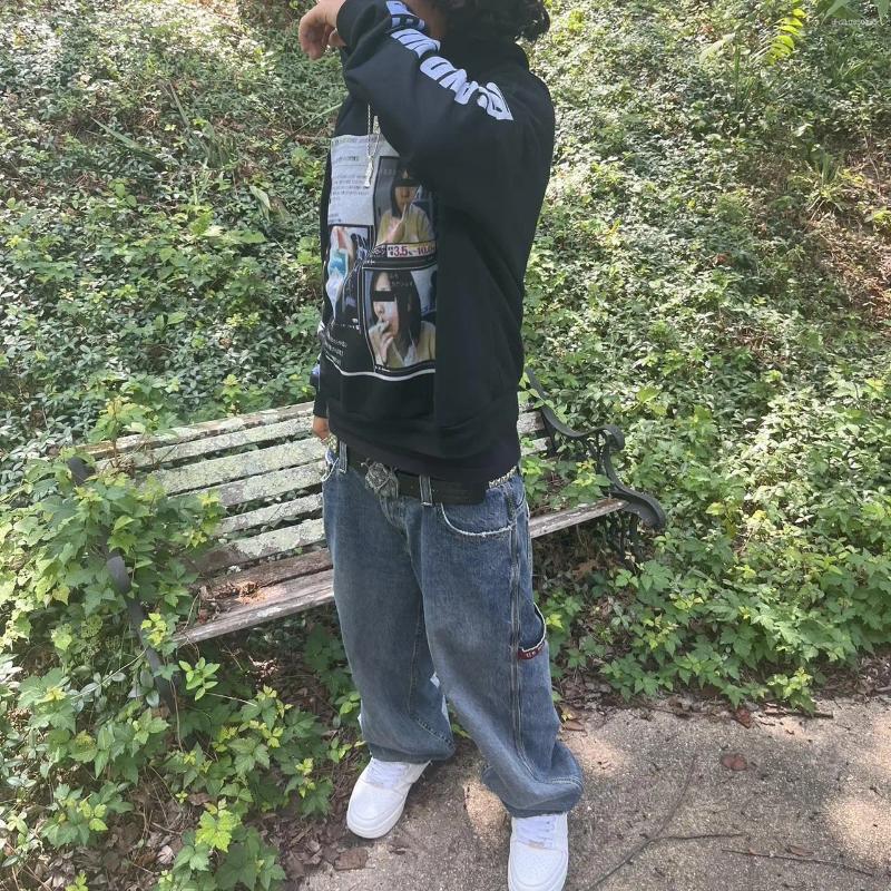 Men's Hoodies Harajuku Vintage Drolandmiller Gothic Women Goth Streetwear Tops Couples Sweatshirt Grunge Oversized Hoodie Clothes