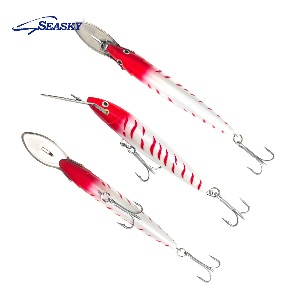 Seasky YD135 30g Trolling Minnow Bait - Durable ABS Material for Deep Water Tuna & Bass Angling
