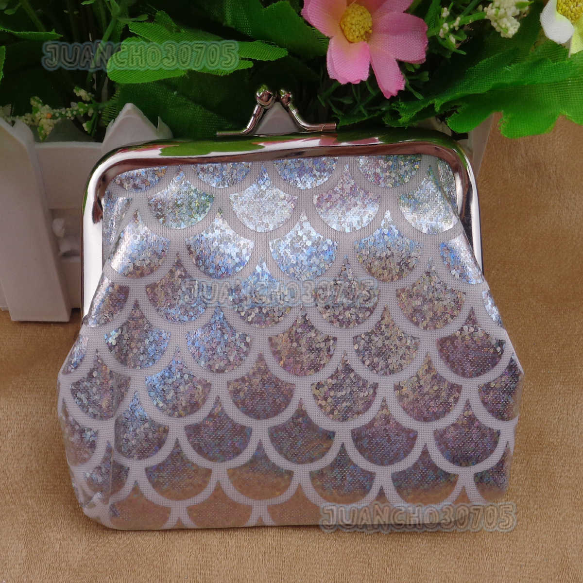 New Gold Stamping Clip Fish Coin Purse Bridge Bank Card Gift Bag Key Bag H250806