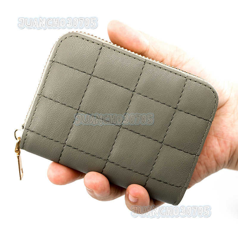 New Womens Card Holder Simple Style Subtle Pattern Accordion Card Holder Large Capacity Multi-card Slot Card Holder Zipper Bag Clutch H250806