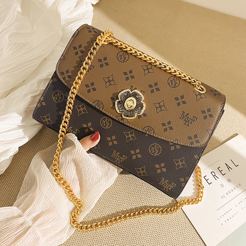 MKF designer bag free shipping Light luxury High quality casual fashion flap bag letter Floral versatile classic high-capacity handbag for woman