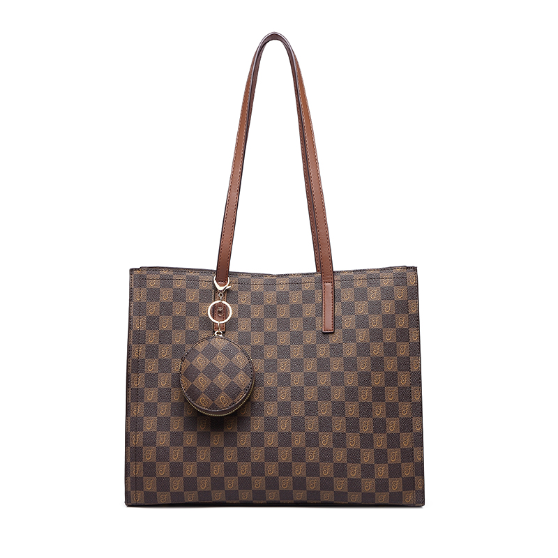 MKF designer bag free shipping Light luxury High quality casual tote bag versatile classic Check Plaid Tartan high-capacity vintage handbag for woman