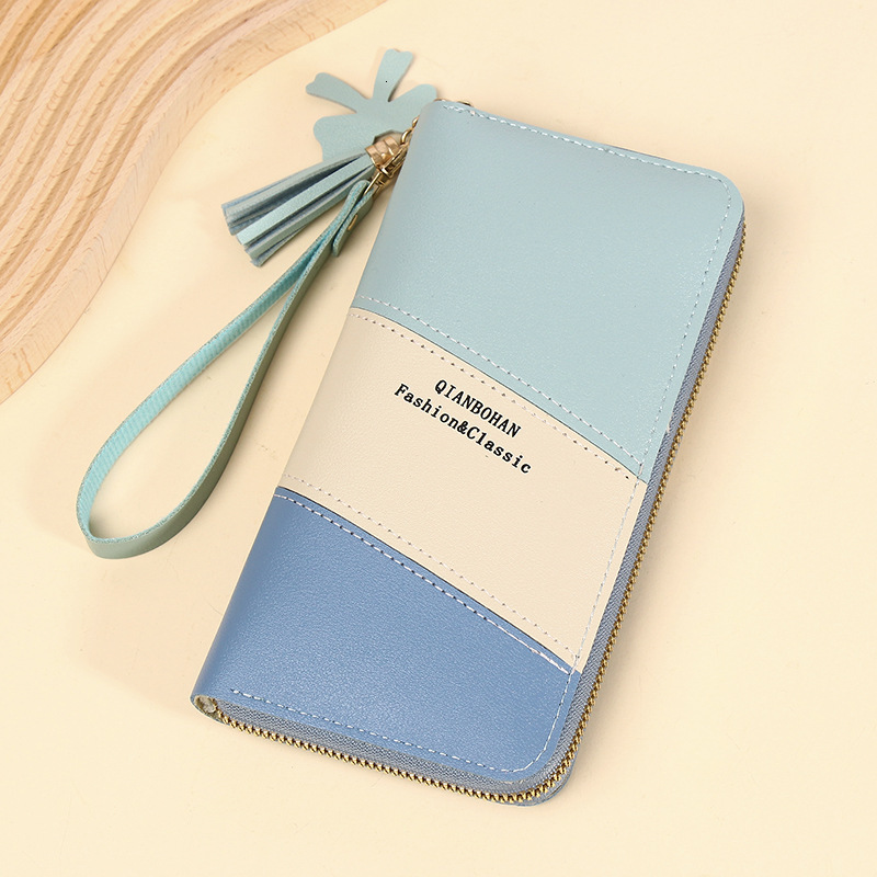 New Women's Long Ins Versatile Fashion Korean Style Ladies Zipper Large Capacity Clutch Wallet for Women