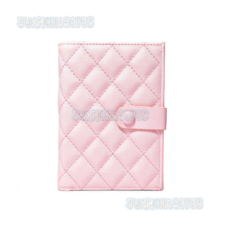2025 New Caviar Leather Passport Holder Zipper Short Travel Passport Bag Multi-functional Document Organizer H250806