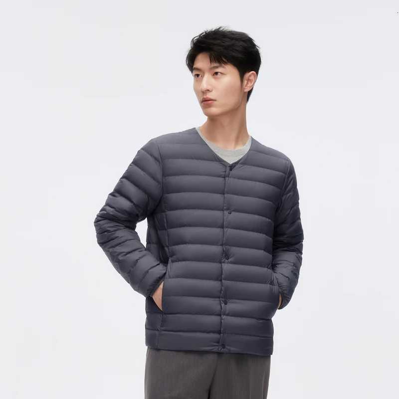 Bossideng 0-0 2025 New Autumn Men Puffy White Duck Down Jackets Light Weight Breathable Warm Winter Coat Portable Men Thin W250806