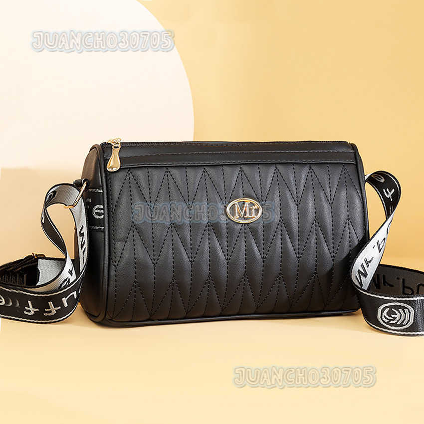 Trendy Womens Bag 2025 New Pu Pleated Crossbody Bag Small Womens Shoulder Bag Tote Bag H250806