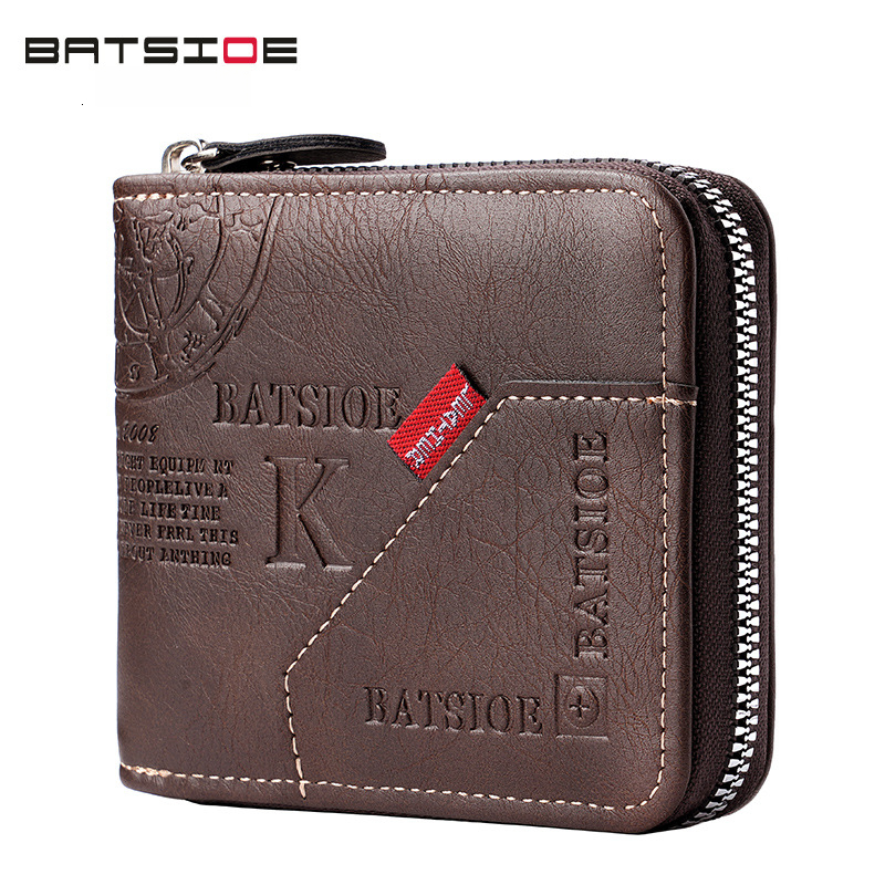 European And American Retro Men's Luxury Wallet Free Shipping Designer Luxury Zipper Short Handbag Multi Card Slot Multi-functional Leisure Card 