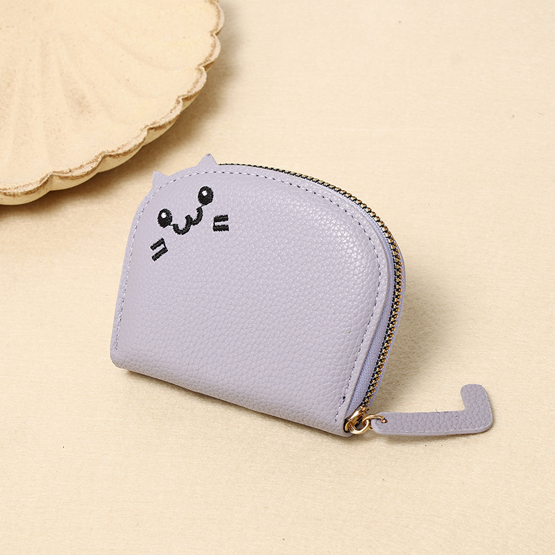 New Cat Card Holder for Women, Compact and Cute, Multi-Card Slot, High-End Cartoon Coin Purse
