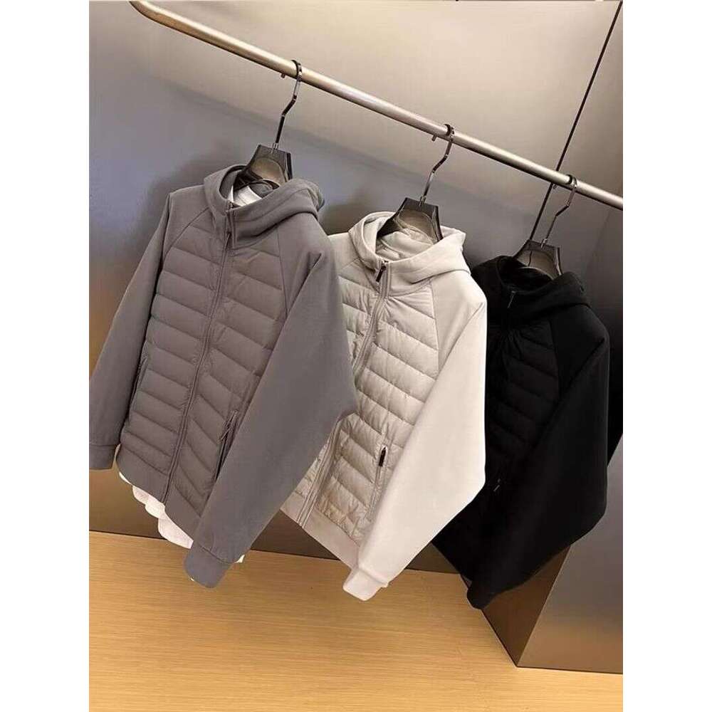 Men's Clothing Winter New Trend Thin Cotton Coat Loose Versatile Casual Hooded Solid Color Splicing Couple Jacket Men