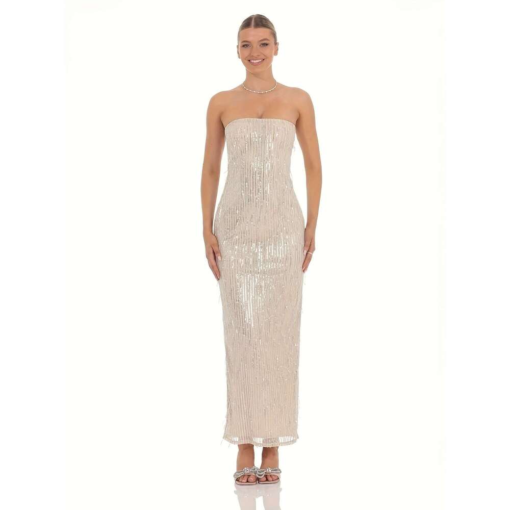 Elegant Womens Pearlescent Off-the-shoulder Bridal Gown with Galactic Strappy Back for Weddings & Parties prom