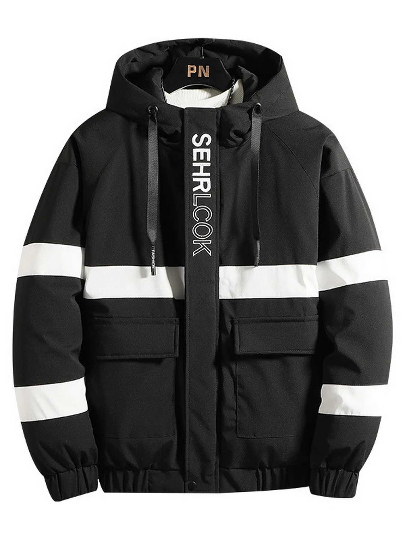 2024 New Fashion Mens Winter Coat Jacket Korean Tide Thick Winter Jacket Tooling Down Padded Winter Clothes W250806