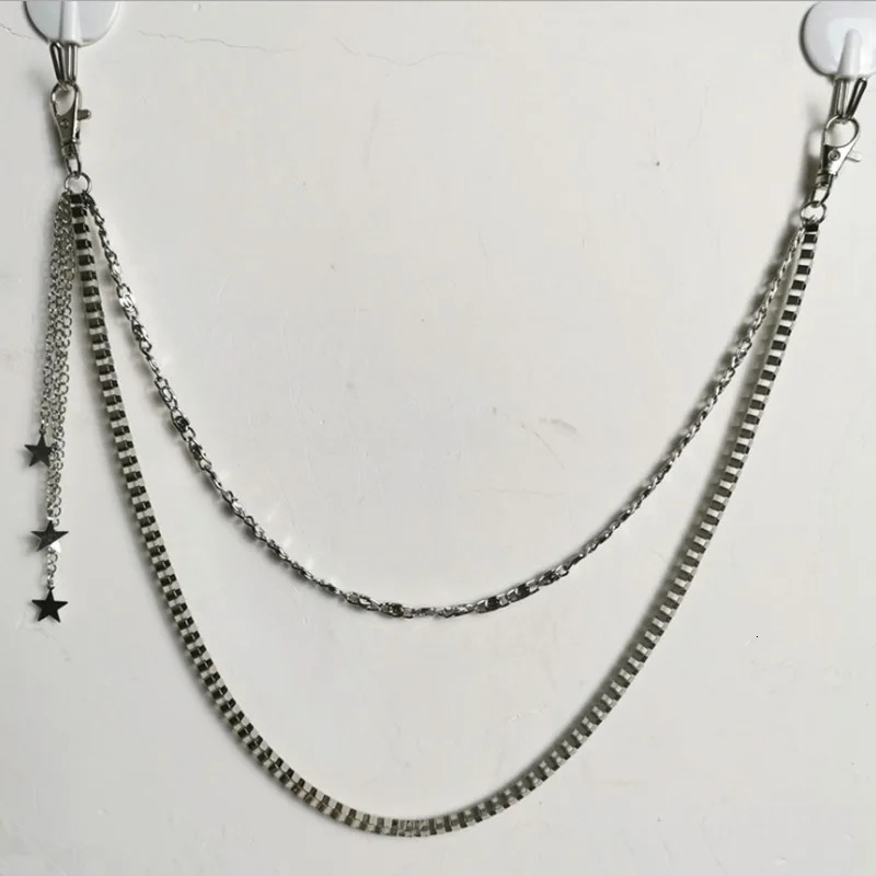 Punk Keys Chain for pants women men Cross keychain clip on chains pants belts punk jeans Rock Hip Hop jewelry 250806