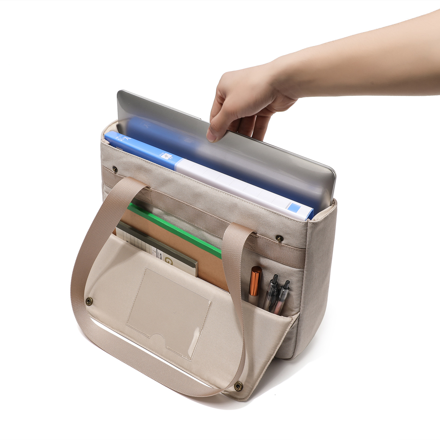 Japanese multifunctional shoulder bag, tote bag, tablet bag, minimalist commuting handbag, business travel briefcase