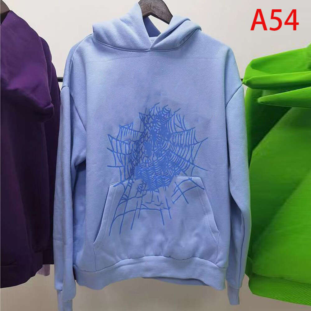 Spider Hoodie Designer High Quality Young Thug Web Spyder Print Hip Hop Style Long Sleeve Casual Graffiti Loose Rhinestone Sweatshirt 55555 Leisure Tracksuit 0E6