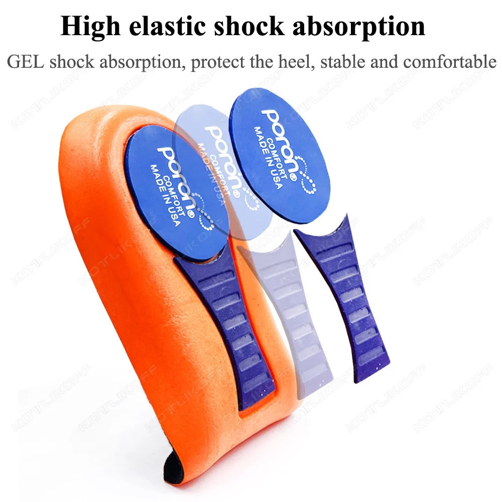 Orthopedic Half Insoles For Plantar Fasciitis Pain Relief Heel Pad Sports Running Soft Elastic Shock Absorption Heel Foot Insert 250805