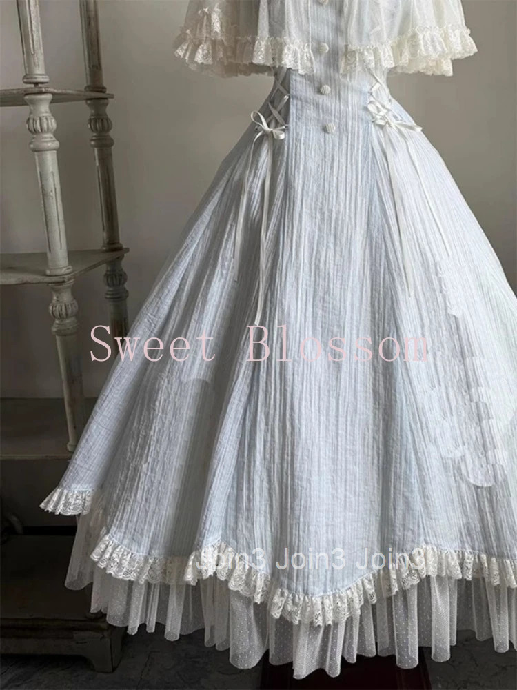 French Elegant Sweet Lolita Dress Women Bow Lace Patchwork Princess Party Dresses New Slim Fashion Hepburn Clothing Summer