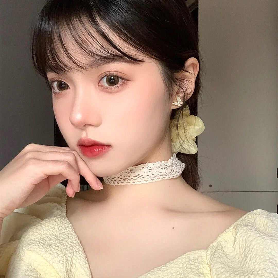 Korea 2025 New Super Fairy Forest Style Sweet Butterfly Glaze Earrings Versatile Girl Ins Fresh