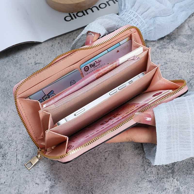 2025 New Korean Handbag for Women Holding a Long Wallet Multi-Function Card Bag Mobile Phone Bag Coin Purse Female WalletXJ250806