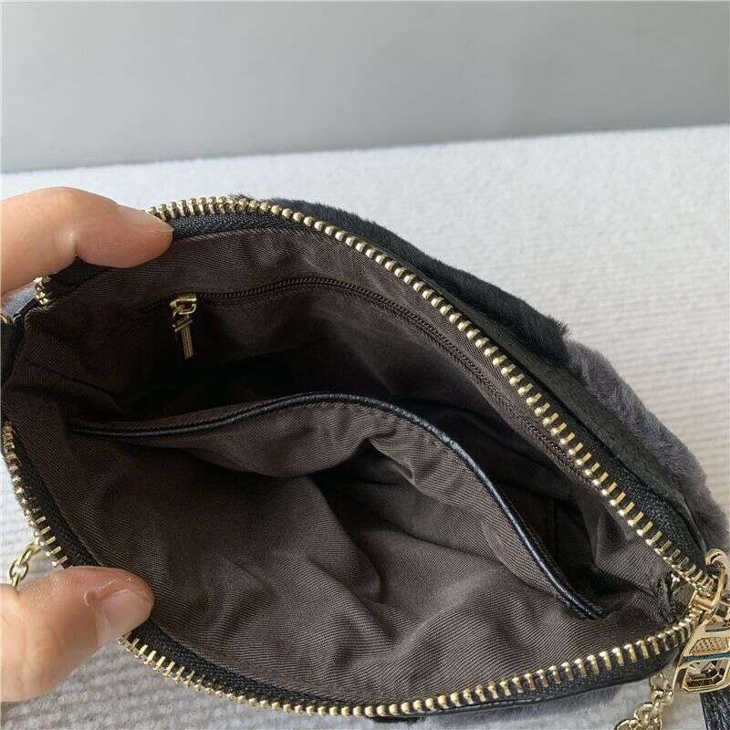 Designer Bag Tote Shoulder Bag Australian Lamb Single Price Crossbody Women S Fashion Color Block Wool Clutch